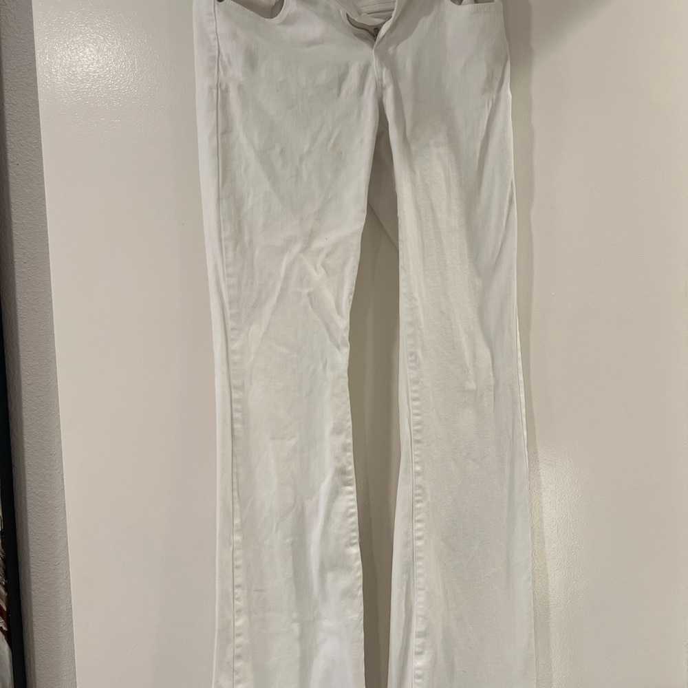 PAIGE Women's Boot Cut Jeans in White